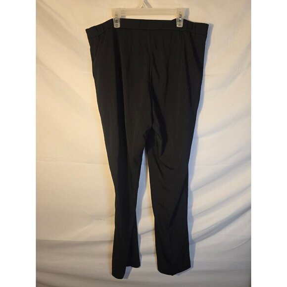 Susan Graver QVC Black Dress Pants Stretch Pockets Womens Size 14 Large L - Picture 2 of 2